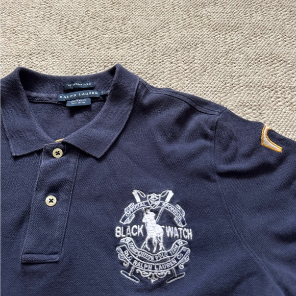 Ralph Lauren Black Watch Navy Polo Shirt - Picture 2 of 8